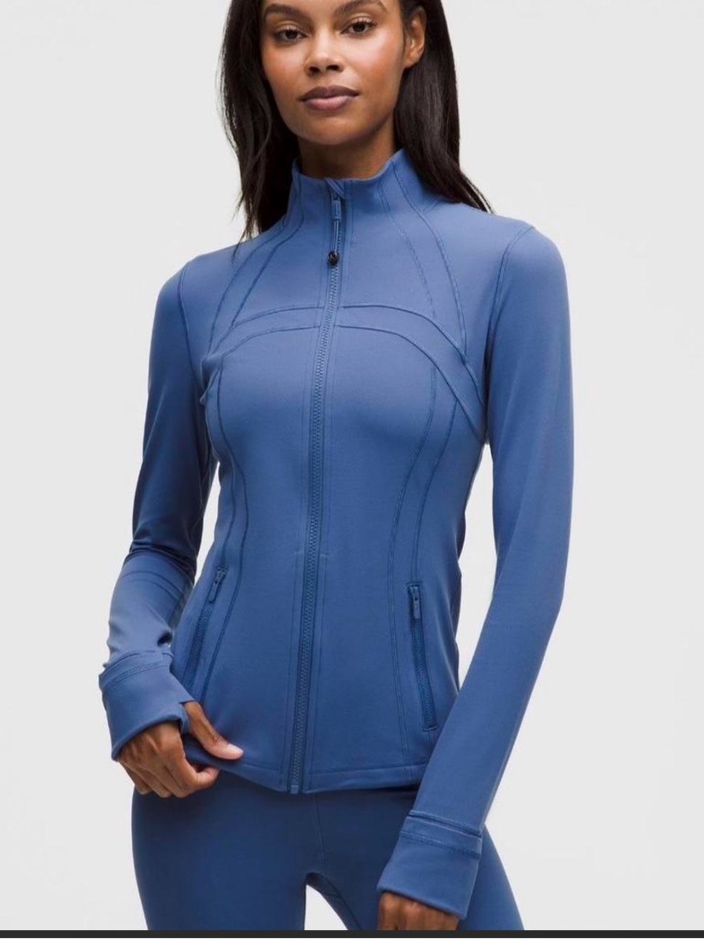 Lululemon Define Jacket Blue Full Zip Yoga Running Athletic Women Size 4